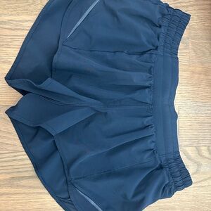 Lululemon Navy Blue Hotty Hot Shorts, 2.5 inches